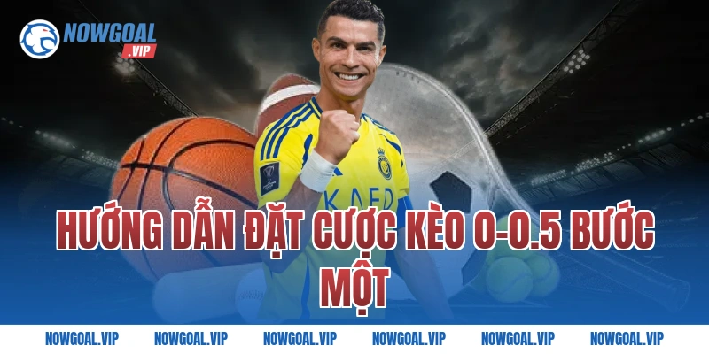 Hướng dẫn đặt cược kèo 0-0.5 bước một